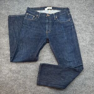 Taylor Stitch Slim Jeans  Blue Denim Pockets Dark Selvedge size 33x30